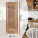 Фасад для кухонного шкафа Рошаль 39.7x102.1 см Delinia ID ЛДСП цвет темное дерево