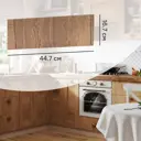 Фасад для кухонного ящика под духовку Рошаль 44.7x16.7 см Delinia ID ЛДСП цвет темное дерево