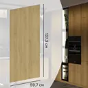 Фасад кухонного шкафа Верея 59.7x137.3 см DELINIA ID ЛДСП цвет Светлое дерево
