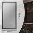 Фасад-витрина кухонного шкафа Вельск 59.7x137.3 см KONSENSA стекло цвет черный