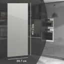 Фасад для кухонного шкафа Аша грей 39.7x102.1 см Delinia ID ЛДСП цвет светло-серый