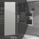 Фасад для кухонного шкафа Аша грей 32.8x102.1 см Delinia ID ЛДСП цвет светло-серый