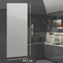 Фасад для кухонного шкафа Аша грей 44.7x102.1 см Delinia ID ЛДСП цвет светло-серый