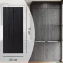 Фасад кухонного шкафа Канск 40x77 см KONSENSA ЛДСП цвет черный