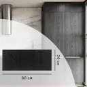 Фасад выдвижного ящика Канск 60x26 см KONSENSA ЛДСП цвет черный