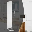 Фасад для кухонного шкафа Ньюпорт 44.7x214.1 см Delinia ID МДФ цвет белый