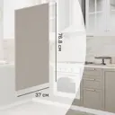 Фальшпанель для кухонного шкафа Ньюпорт 37x76.8 см Delinia ID МДФ цвет топо