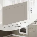 Фасад для кухонного ящика Ньюпорт 39.7x25.3 см Delinia ID МДФ цвет топо