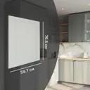 Фасад кухонного шкафа Кинель 59.7x76.5 см KONSENSA массив дерева цвет серо-зеленый