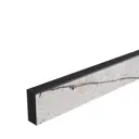 Комплект плинтусов Мугла 120x4 см 1 шт 80x4 см 2 шт HPL-пластик цвет серо-белый