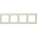 Рамка для розеток и выключателей Lexman Lilian Classic 4 поста цвет слоновая кость