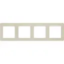 Рамка для розеток и выключателей Lexman Lilian Modern 4 поста цвет слоновая кость