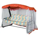 Качели садовые Удачная мебель A45A.320 Тропикана 3-х местные до 300 кг разноцветный