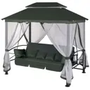 Качели садовые Удачная мебель A31BL.T01 Пальмира 4-х местные до 400 кг зеленый