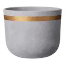 Горшок цветочный Замша Композит d 19 см 15.6 см 2.9 л керамика фиолетовый