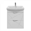 Тумба с раковиной RUVANN YUTON 60 раковина Клермонт 60 в ванную подвесная цвет белый