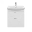 Тумба под раковину RUVANN YUTON 70 в ванную подвесная цвет белый