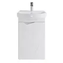 Тумба с раковиной RUVANN YUTON 45 раковина Клермонт 45 в ванную универсальная цвет белый