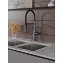 Смеситель для кухни Agger A3252555 гибкий излив 17.9 см цвет оружейная сталь