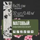 Керамогранит Motto Levels N100050 6x25см цвет серый
