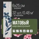 Керамогранит Motto Levels N100051 6x25см цвет голубой