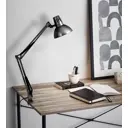 Рабочая лампа Camelion на струбцине цвет черный