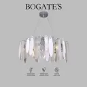 Подвесная люстра с фактурным стеклом BOGATE'S 324/10 хром