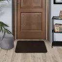 Коврик Флорт Офис 49x80 см полипропилен цвет тёмно-коричневый