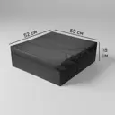 Короб для хранения с крышкой 55x18x52 см полиэстер цвет черный