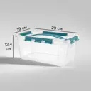 Ящик Grand Box 29x12.4x19 см 4.2 пластик с крышкой цвет прозрачный