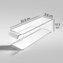 Органайзер Berossi 9.6x10.2x32.9 см 2.4 л полиэтилен без крышки цвет прозрачный