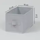 Короб-органайзер KONSENSA 15x31x15 см спанбонд цвет графитовый