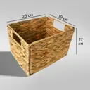 Корзина для хранения 25x17x19 см гиацинт цвет бежевый