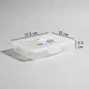 Органайзер для хранения Фолди 17.5x3.5x12 см пластик цвет прозрачный