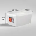 Ящик для хранения Trendy 32x21.1x14.1 см 7.5 л полипропилен белый