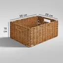 Корзина для хранения Spaceo 38x18x28 см бумага цвет коричневый