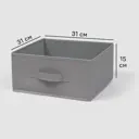 Короб-органайзер Гранит KONSENSA 15x31x31 см полиэстер цвет графитовый