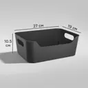 Корзина Scandi 27x10.5x19 см полипропилен цвет графит