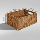 Корзина для хранения 31x15x23 см бумага цвет коричневый