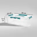 Ящик Grand Box 39x12.4x29 см 10 л пластик с крышкой цвет прозрачный