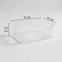 Корзина для хранения Scandi 17x7.5x12 см полипропилен цвет прозрачный