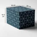 Короб для хранения Spaceo 18x16.5x28 см полиэстер цвет синий