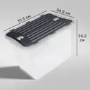 Контейнер Leon 36.2x51.5x34.9 см 45 л полипропилен цвет прозрачный