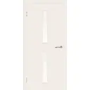 Дверь межкомнатная остеклённая 80x200 см, ламинация, цвет белый