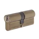 Цилиндр E AL 70, 35x35 мм, ключ/ключ, цвет бронза