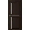 Дверь межкомнатная остеклённая Вита 60x200 см, ламинация, цвет мокко, с фурнитурой