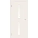 Дверь межкомнатная остеклённая 80x200 см, ламинация, цвет белый