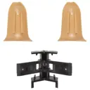 Угол для плинтуса внешний BOLES B005 «Дуб европейский» 58 мм 2 шт.