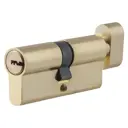 Цилиндр Standers ключ/вертушка 35х35 золото, TT-CAB819
