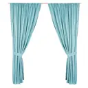 Штора на ленте «Арта» с подхватом 180х280 см цвет бирюзовый